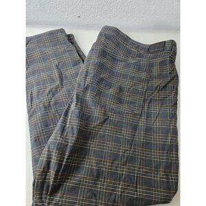 American Eagle Super Hi-Rise Jegging Womens 24 Plaid Pants Blue Stretch Skinny